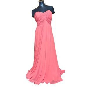 Sweetheart Mori Lee Morilee Pink Strapless Formal Dress Gown Prom Bridesmaid